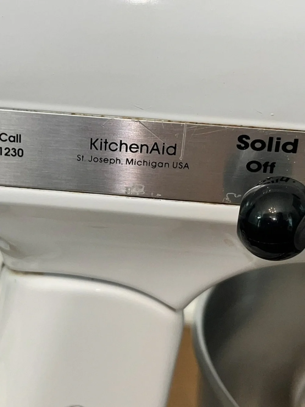 Kitchenaid Mixer Model Classic K45SS White w/ 3 Attachments Works 100%